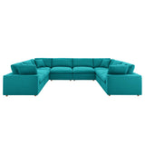 Commix Down Filled Overstuffed 8-Piece Sectional Sofa