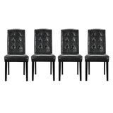 Perdure Dining Chairs Vinyl Set of 4