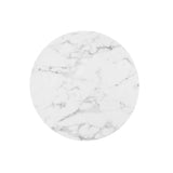 Lippa 28" Round Artificial Marble Dining Table