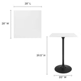 Lippa 28" Square Bar Table