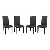 Parcel Dining Side Chair Vinyl Set of 4