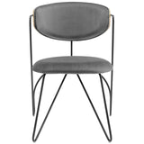 Prevail Black Frame Dining and Accent Performance Velvet Chair