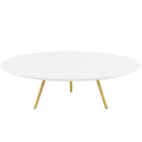 Lippa 48" Round Wood Top Coffee Table with Tripod Base