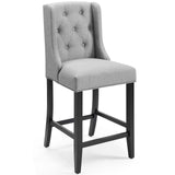 Baronet Tufted Button Upholstered Fabric Counter Stool