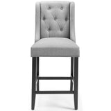 Baronet Tufted Button Upholstered Fabric Counter Stool