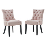 Regent Tufted Performance Velvet Dining Side Chairs - Set of 2