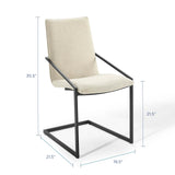 Pitch Upholstered Fabric Dining Armchair