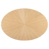 Crossroads 63" Oval Wood Dining Table