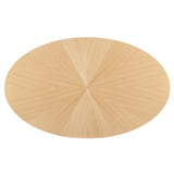 Crossroads 71" Oval Wood Dining Table