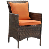 Conduit 5 Piece Outdoor Patio Wicker Rattan Set