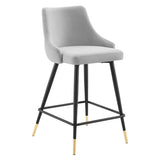 Adorn Performance Velvet Counter Stool