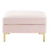 Ardent Performance Velvet Ottoman