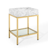 Kingsley 26" Gold Stainless Steel Bathroom Vanity