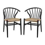 Flourish Spindle Wood Dining Side Chair Set of 2