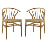 Flourish Spindle Wood Dining Side Chair Set of 2