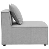 Saybrook Outdoor Patio Upholstered Sectional Sofa Armless Chair