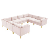 Ardent 8-Piece Performance Velvet Sectional Sofa