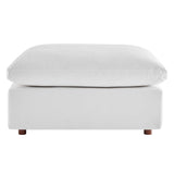 Commix Down Filled Overstuffed Performance Velvet Ottoman