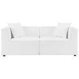 Saybrook Outdoor Patio Upholstered 2-Piece Sectional Sofa Loveseat