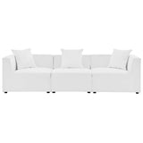 Saybrook Outdoor Patio Upholstered 3-Piece Sectional Sofa