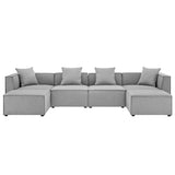 Saybrook Outdoor Patio Upholstered 6-Piece Sectional Sofa