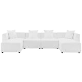 Saybrook Outdoor Patio Upholstered 6-Piece Sectional Sofa