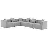 Saybrook Outdoor Patio Upholstered 6-Piece Sectional Sofa