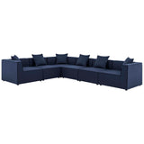 Saybrook Outdoor Patio Upholstered 6-Piece Sectional Sofa