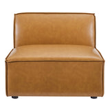 Restore Vegan Leather Sectional Sofa Armless Chair