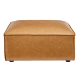 Restore Vegan Leather Ottoman