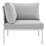 Harmony Sunbrella� Basket Weave Outdoor Patio Aluminum Corner Chair