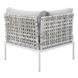 Harmony Sunbrella� Basket Weave Outdoor Patio Aluminum Corner Chair