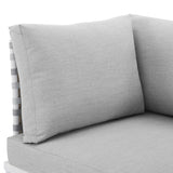 Harmony Sunbrella� Basket Weave Outdoor Patio Aluminum Corner Chair