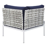 Harmony Sunbrella� Basket Weave Outdoor Patio Aluminum Corner Chair