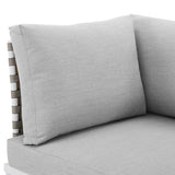 Harmony Sunbrella� Basket Weave Outdoor Patio Aluminum Corner Chair