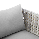 Harmony Sunbrella� Basket Weave Outdoor Patio Aluminum Armchair