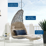 Landscape Hanging Chaise Lounge Outdoor Patio Swing Chair