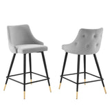 Adorn Performance Velvet Counter Stool Set of 2