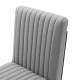 Indulge Channel Tufted Fabric Dining Chair