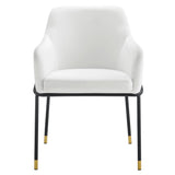 Jovi Performance Velvet Dining Armchair