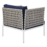 Harmony 3-Piece Sunbrella� Basket Weave Outdoor Patio Aluminum Seating Set