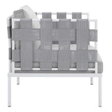 Harmony 3-Piece Sunbrella� Outdoor Patio Aluminum Seating Set