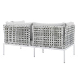 Harmony 4-Piece Sunbrella� Basket Weave Outdoor Patio Aluminum Seating Set
