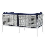 Harmony 4-Piece Sunbrella� Basket Weave Outdoor Patio Aluminum Seating Set