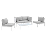 Harmony 4-Piece Sunbrella� Outdoor Patio Aluminum Seating Set