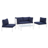 Harmony 4-Piece Sunbrella� Outdoor Patio Aluminum Seating Set