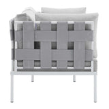 Harmony 4-Piece Sunbrella� Outdoor Patio Aluminum Seating Set