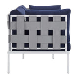 Harmony 4-Piece Sunbrella� Outdoor Patio Aluminum Seating Set