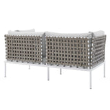 Harmony 5-Piece Sunbrella� Basket Weave Outdoor Patio Aluminum Seating Set