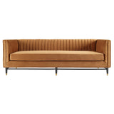 Devote Channel Tufted Performance Velvet Sofa